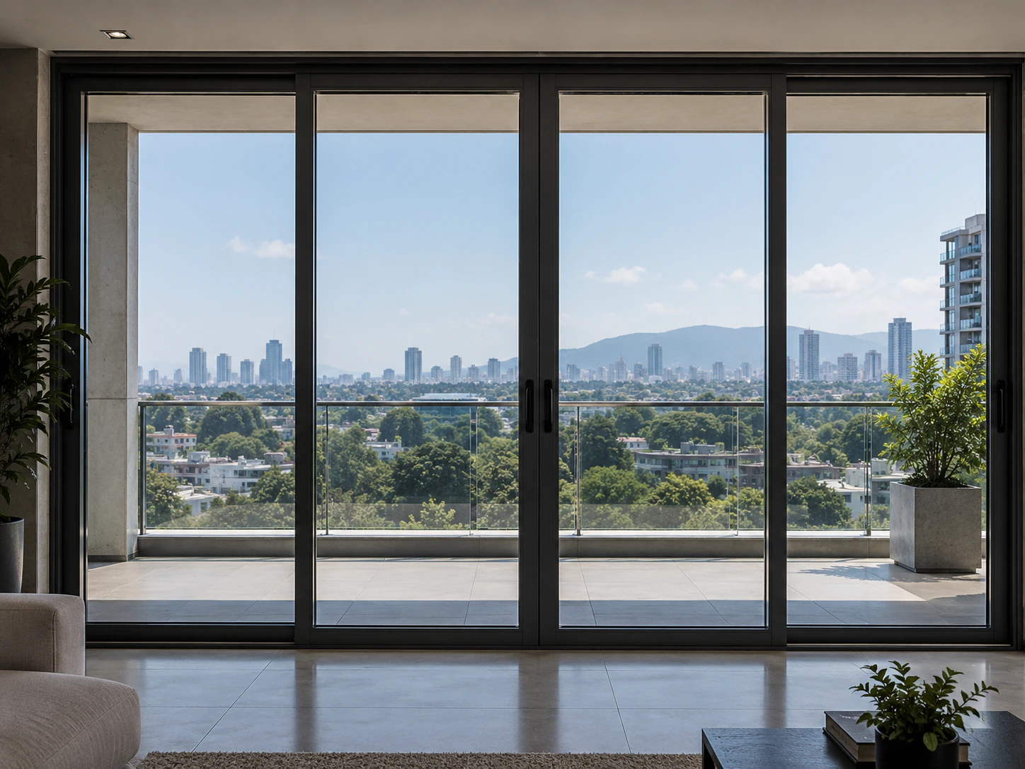 Puertas panorámicas — residencia privada