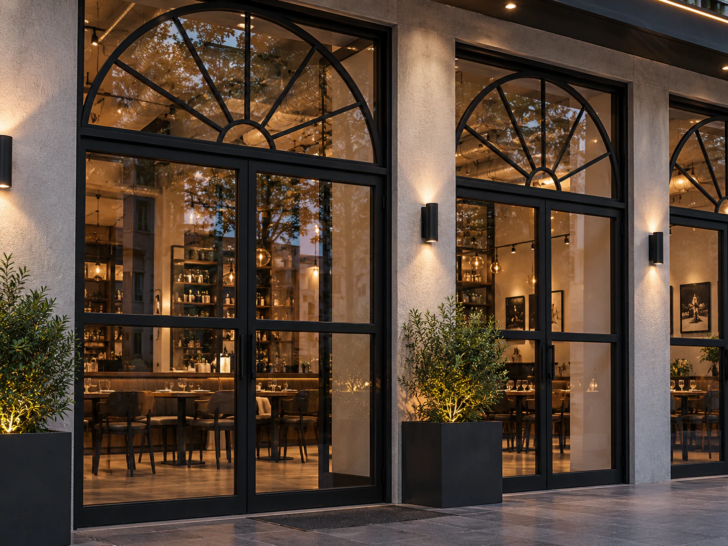 Puertas plegables — restaurante